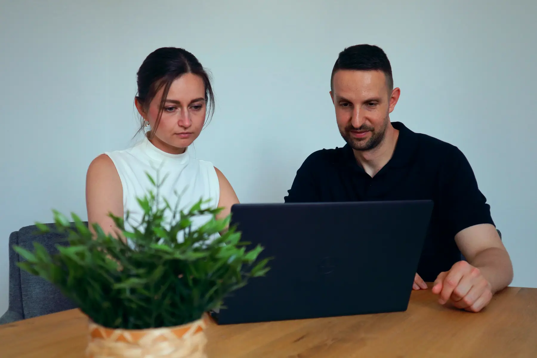 Markus und Veronika Tombült in der gemeinsamen Strategie-Besprechung