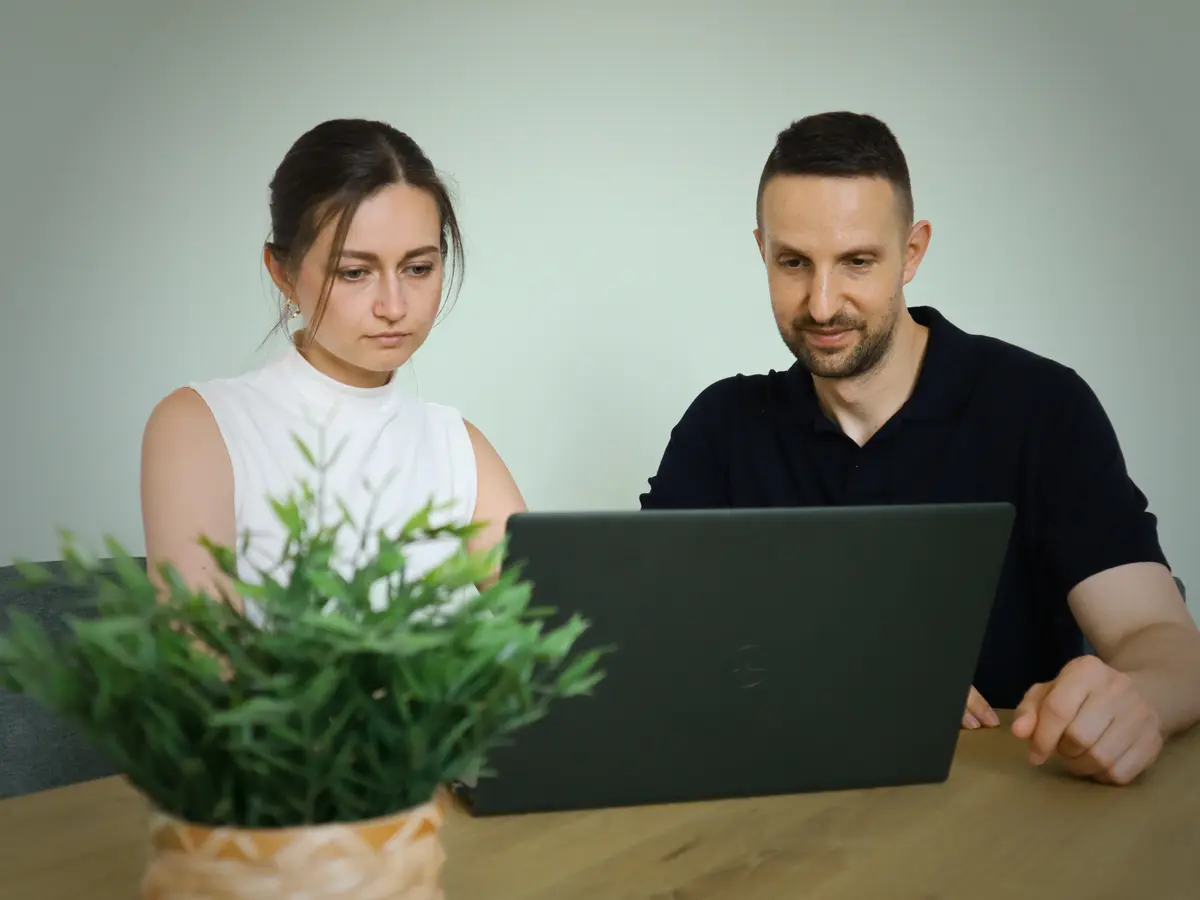 Markus und Veronika Tombült in der gemeinsamen Strategie-Besprechung