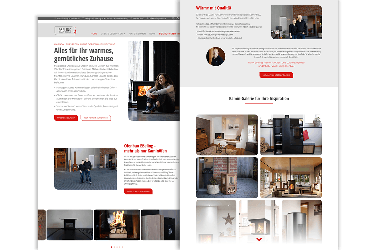 Eßeling – weitere Website-Impressionen