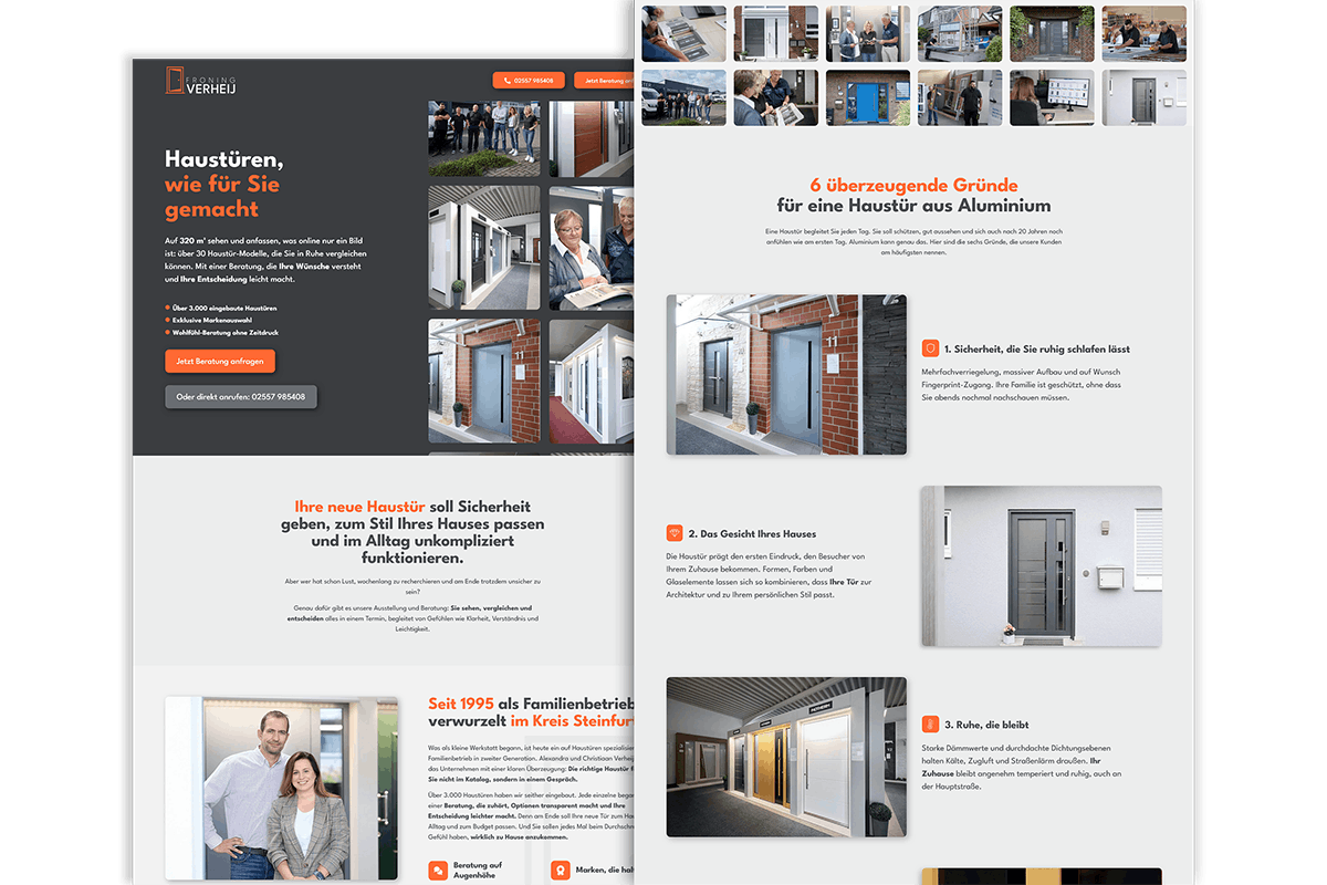 Froning - Verheij – weitere Website-Impressionen