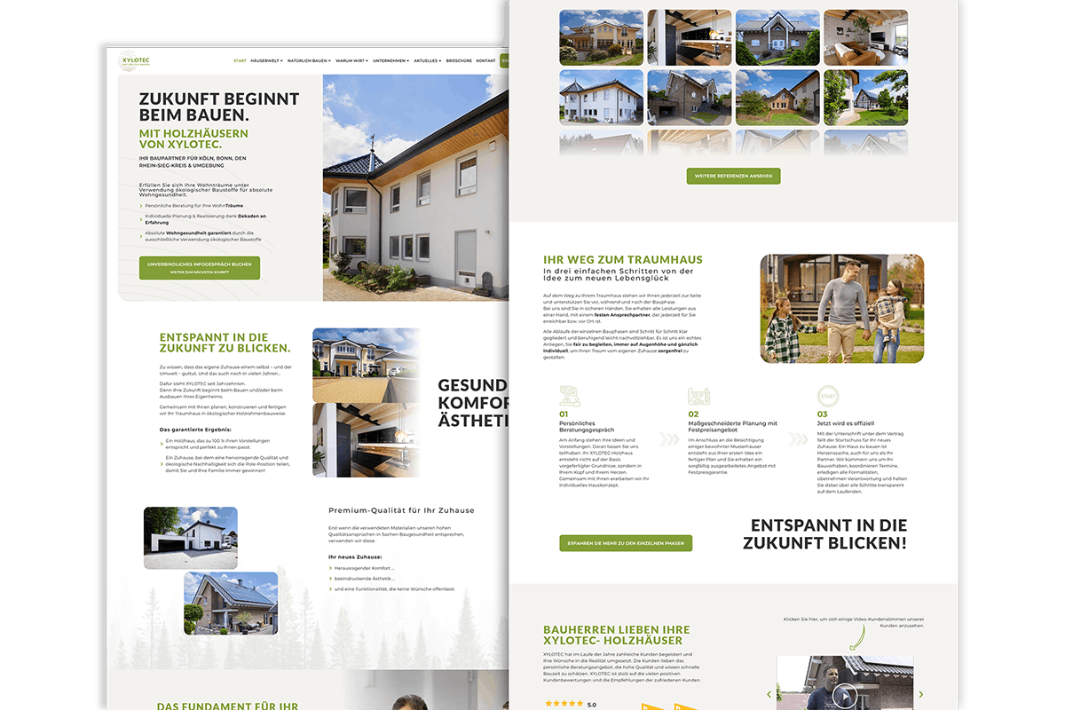 Xylotec – weitere Website-Impressionen