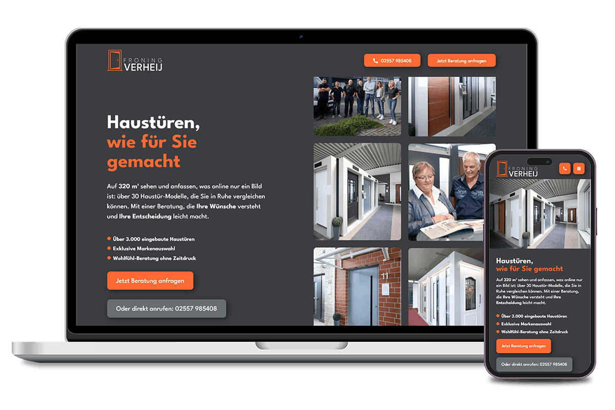 Froning - Verheij / Exclusive Haustüren – Website-Hero
